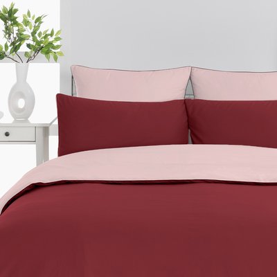 Housse de couette bicolore en percale coton DOZMARY SENSEI MAISON