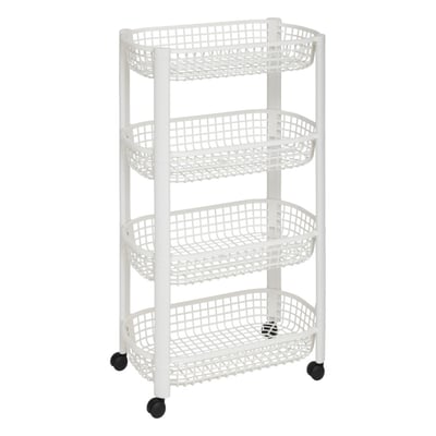 Resserre avec paniers 4 niveaux blanc ATMOSPHERA