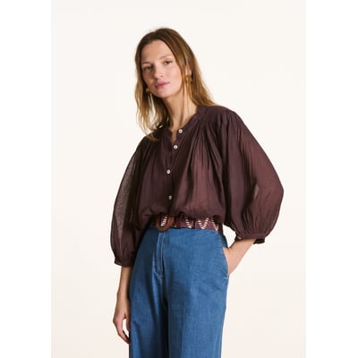 Chemise en voile de coton fluide LA FEE MARABOUTEE