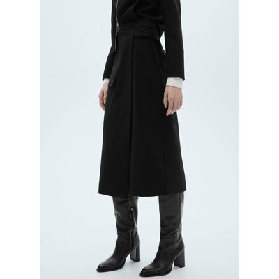 Jupe midi détail boucle MANGO