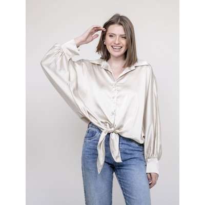 Chemise Satin à Nouer Obana DONA LISA