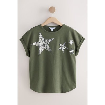 T-shirt à étoile scintillante sequins NEXT