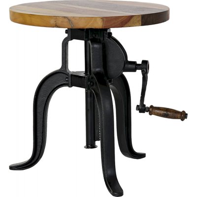 Table d'appoint bois et métal, Vintage RECOLLECTION