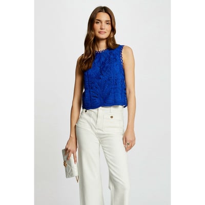 Haut Tunique Morgan Sans Manches Noir – Dentelle Chic – Taille S/M 36/38