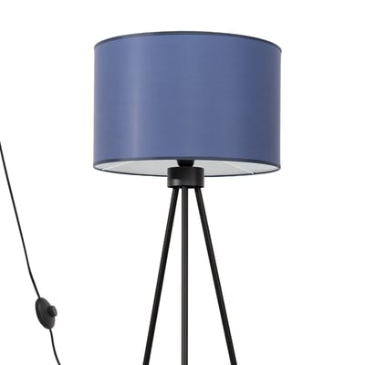 Lampadaire Tissu Bleu E27 1 Nevia EDEN