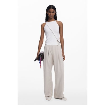 Pantalon à pinces avec ceinture DESIGUAL