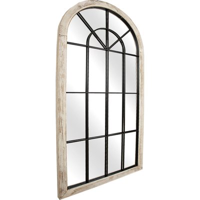 Miroir fenêtre bois métal style atelier esprit naturel RECOLLECTION