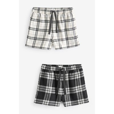 Shorts pyjama en flanelle, lot de 2 NEXT
