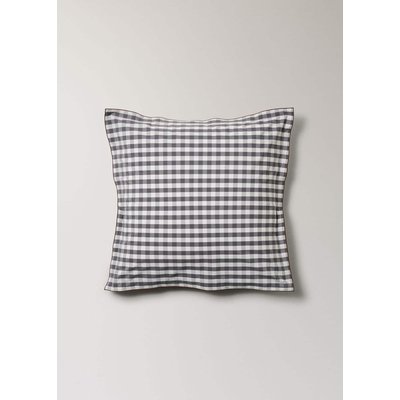 Deux housses de coussin en coton percale à carreaux vichy 60x60 cm MANGO HOME
