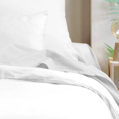 Taie de traversin unie en coton bio LOVELY CASA