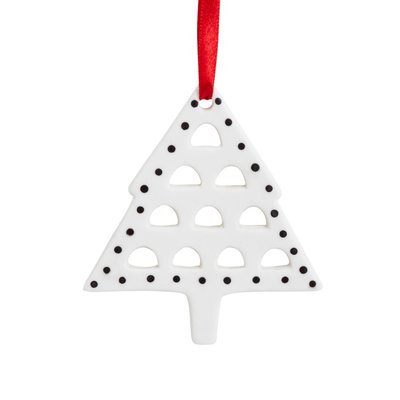 Suspension décoratif sapin de noël en grès H9 SIA DECO
