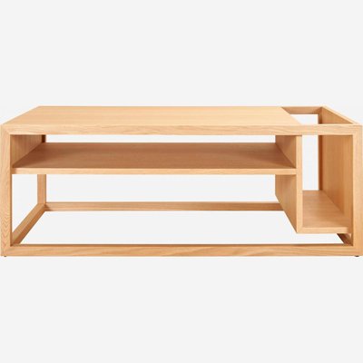 Table basse avec rangements en chêne - KOTT HABITAT