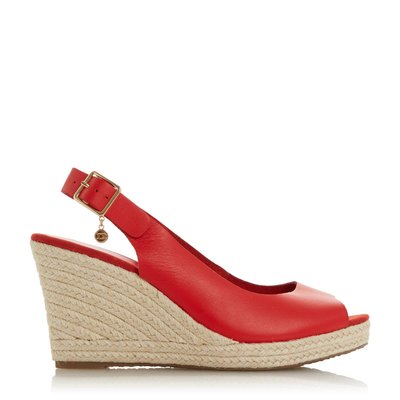 Sandales style espadrilles à talons compensés - Wide Fit KICKS DUNE LONDON