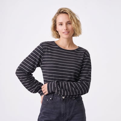 Sweat rayé femme en maille souple TEMIANE ARTLOVE