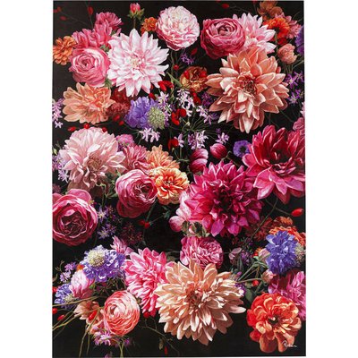 Tableau Touched bouquet de fleurs roses 140x200cm KARE DESIGN