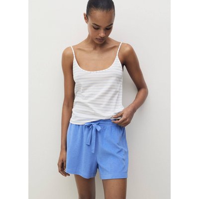 Haut de pyjama en coton à rayures MANGO