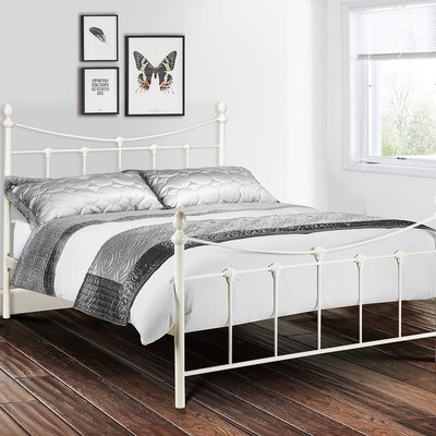 Reina Vintage Metal Bed SO'HOME