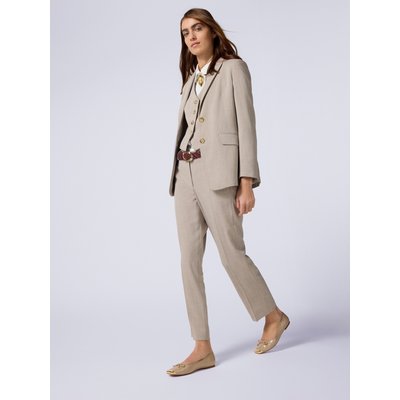 Pantalon cigarette réalisé en tissu fluide mélange viscose OLTRE
