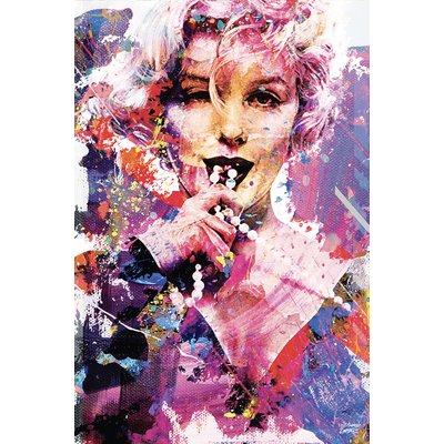 Tableau Affiche illustration graffiti marilyn HEXOA