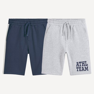 Lot de 2 bermudas en molleton LA REDOUTE COLLECTIONS