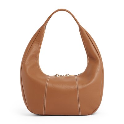 Grand sac hobo Juliette en cuir grainé LE TANNEUR