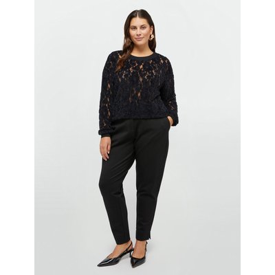 Pantalon droit souple en maille MILANO souple avec fines rayures FIORELLA RUBINO