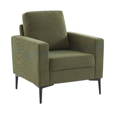 Fauteuil pieds métal velours côtelé BJORN SWEEEK