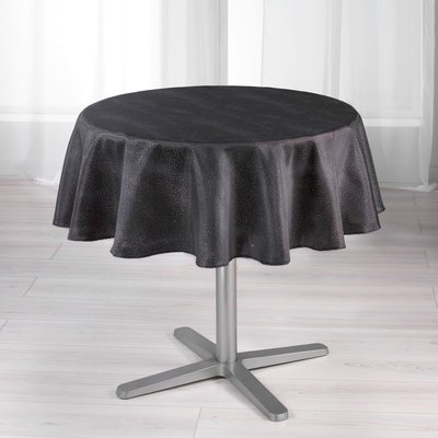 Nappe ronde Collection Shantung applique scintille 180 cm DOUCEUR D'INTÉRIEUR