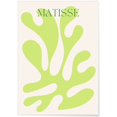 Affiche Matisse 'Feuillage Vert Clair' – Abstraction Nature L'AFFICHERIE