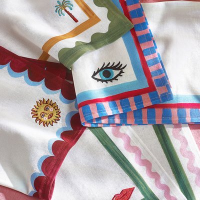 Set of 4 Electric Coast Icon Napkins ELEANOR BOWMER