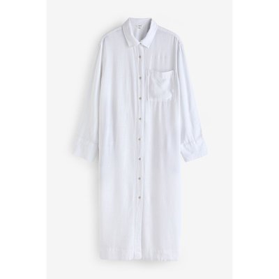 Robe chemise mi-longue manches longues NEXT