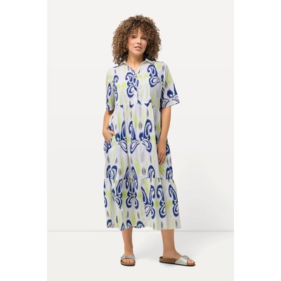 Robe midi motif cachemire. Silhouette en ULLA POPKEN
