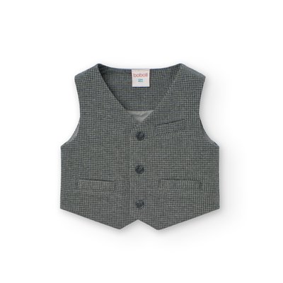 Gilet de costume pied-de-poule BOBOLI