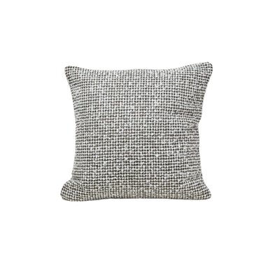 Housse de coussin Pietro  en Texture bouclette au motif micro damier Blanc 50x50 cm MADURA