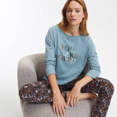Pyjama mit Blumenmuster SO'HOME