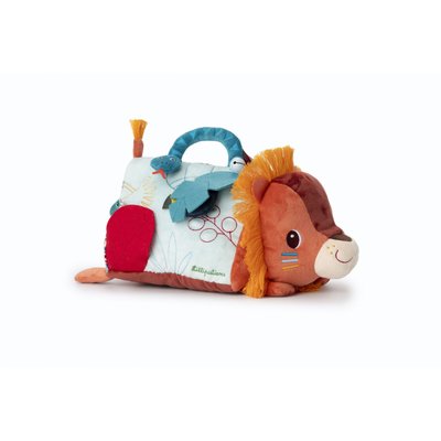 Peluche miroir triangle d'activés Jack le lion LILLIPUTIENS