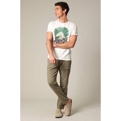 Pantalon en coton avec poches, taille élastiquée et cordon TYLER DEELUXE