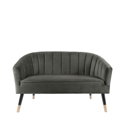 Canapé 2 places en velours beige - ROYAL LEITMOTIV