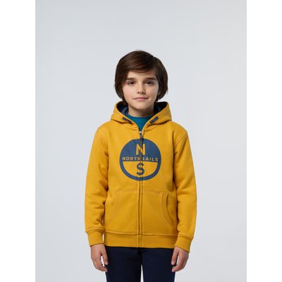 Sweat à capuche zippé avec logo NORTH SAILS