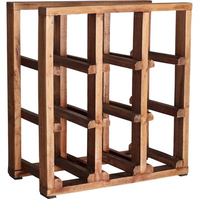 Porte-bouteilles en bois de mahogany, S.akviran RECOLLECTION