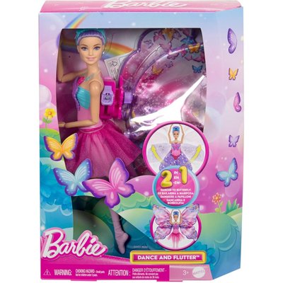 Barbie danseuse à Papillon - Poupée transformation 2 en 1 MATTEL