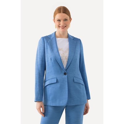 Blazer en tissu texturé avec col à revers ULLA POPKEN