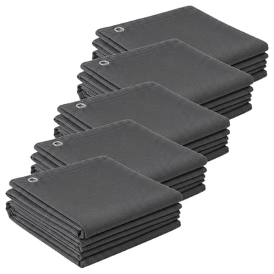 Lot de 5 brise-vues occultants en HDPE TOILINUX