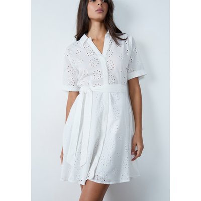 Robe courte broderie manches courtes CARLA BROD ETAM