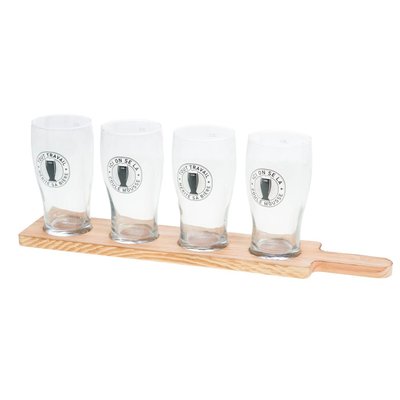 Planche à bière 4 verres coule douce AMEFA