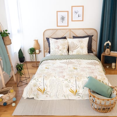 Parure housse de couette imprimée coton, Tinguelie C DESIGN HOME TEXTILE