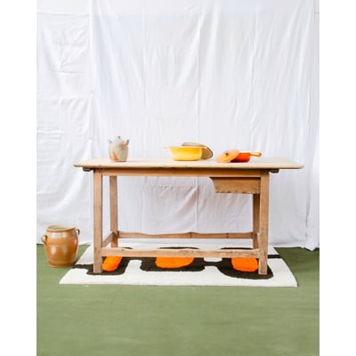 Meuble de métier en pin Fernand N°481 - Bon état DEBONGOUT