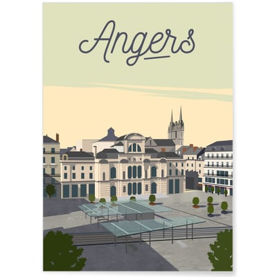 Affiche ville Angers 2 L'AFFICHERIE