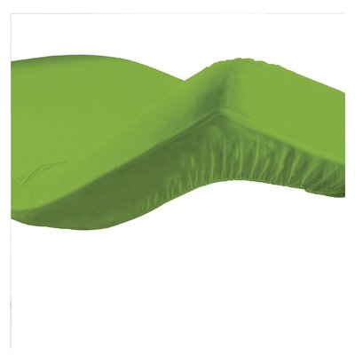 Drap housse coton 57 fils vert prairie 160 x 200 cm DOUCEUR D'INTÉRIEUR