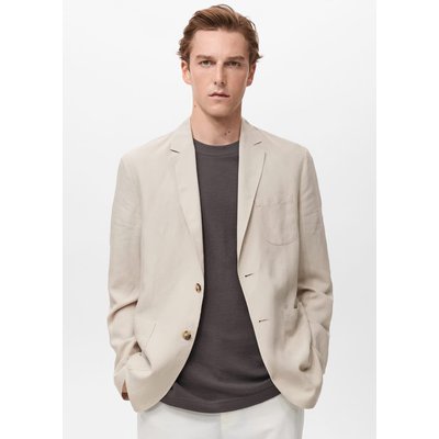 Veste de costume slim fit lin MANGO MAN